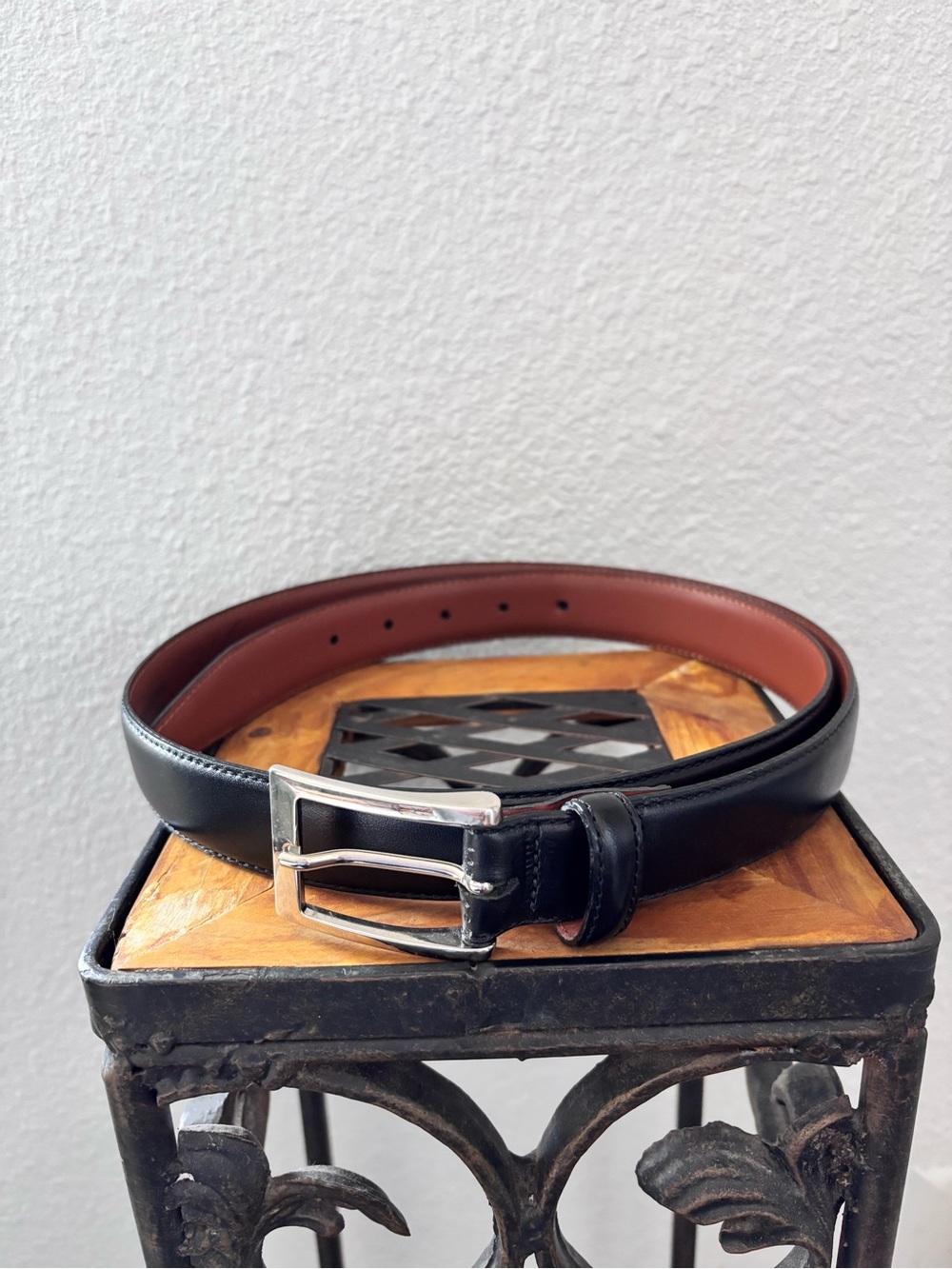 Brooks Brothers 346 Italian Leather Belt Size 40/100 – Black Genuine Leather
